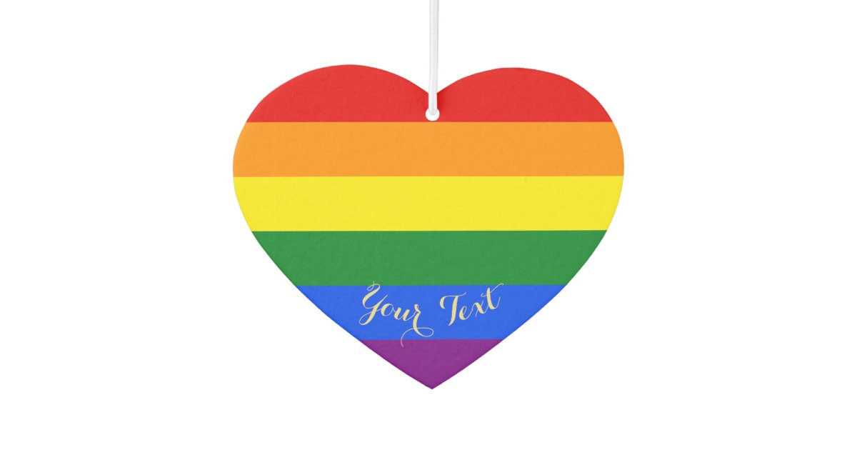 Personalisierte LGBT-Gay Pride-Regenbogenfahne Her ...