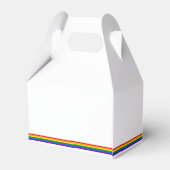 Personalisierte LGBT Rainbow Wedding Vielen Dank Geschenkschachtel (Rückseite)