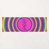 Personalisierte LGBTQ - Farbinklusive Flagge Yogamatte (Rückseite (Horizontal))