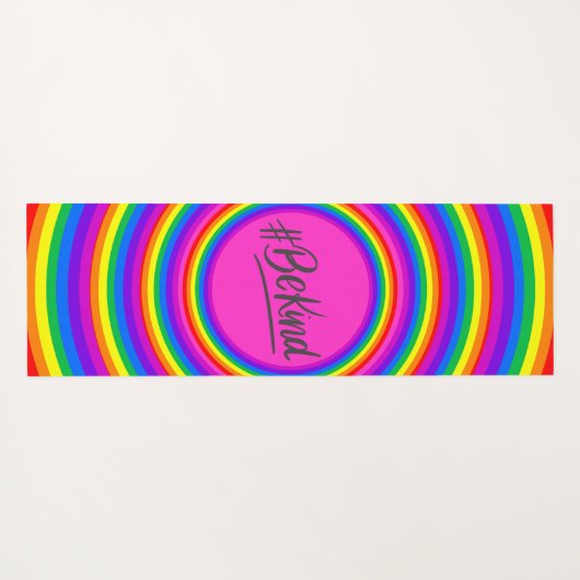 Personalisierte LGBTQ - Farbinklusive Flagge Yogamatte (Rückseite (Horizontal))