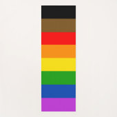 Personalisierte LGBTQ - Farbinklusive Flagge Yogamatte (Vorderseite)