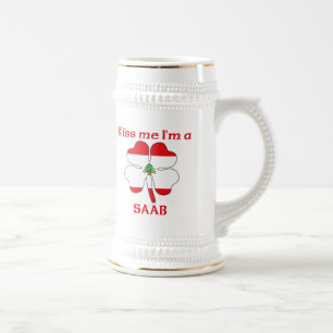 Personalisierte Libanesen küssen mich, den ich Bierglas