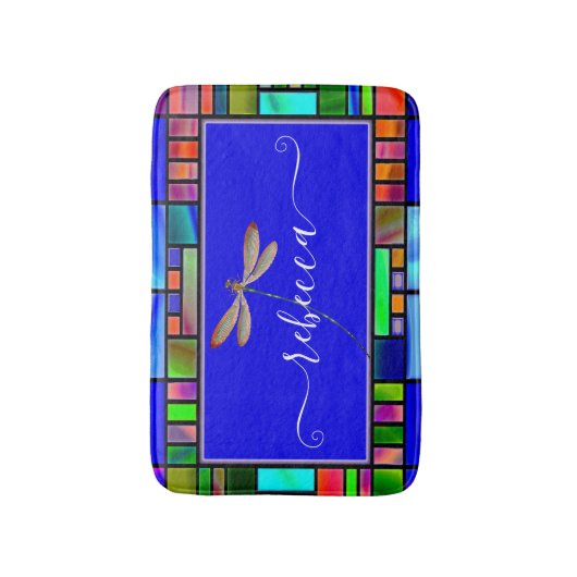 Personalisierte Libelle Badematte (Vorderseite Vertikal)