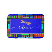 Personalisierte Libelle Badematte (Vorderseite)