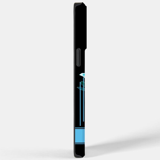 Personalisierte Libelle (blau) Case-Mate iPhone Hülle (Rückseite / Rechts)