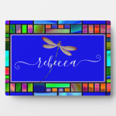 Personalisierte Libelle Fotoplatte (Vorderseite)