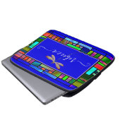 Personalisierte Libelle Laptopschutzhülle (Vorne Knopf)