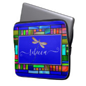 Personalisierte Libelle Laptopschutzhülle (Vorderseite Links)