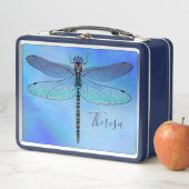 Personalisierte Libelle Navy Lunchbox (Beispiel)
