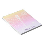 Personalisierte Libelle Notizblock (angewinkelt)