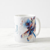 Personalisierte Libelle-Tasse Kaffeetasse (VorderseiteRechts)