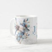 Personalisierte Libelle-Tasse Kaffeetasse (Vorderseite Links)