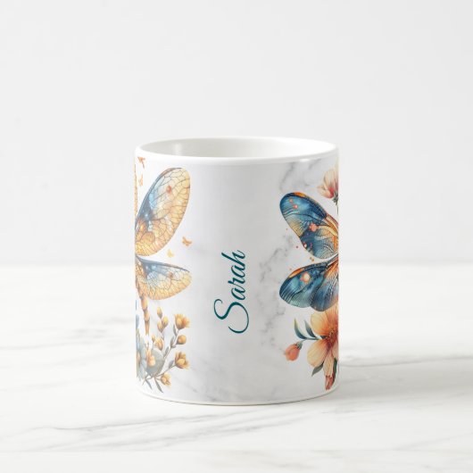 Personalisierte Libelle-Tasse Kaffeetasse (Mittel)