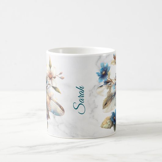 Personalisierte Libelle-Tasse Kaffeetasse (Mittel)