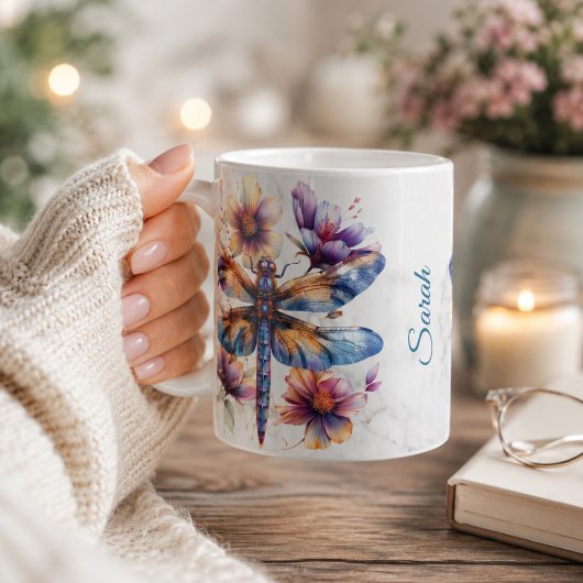 Personalisierte Libelle-Tasse Kaffeetasse