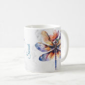 Personalisierte Libelle-Tasse Kaffeetasse (VorderseiteRechts)