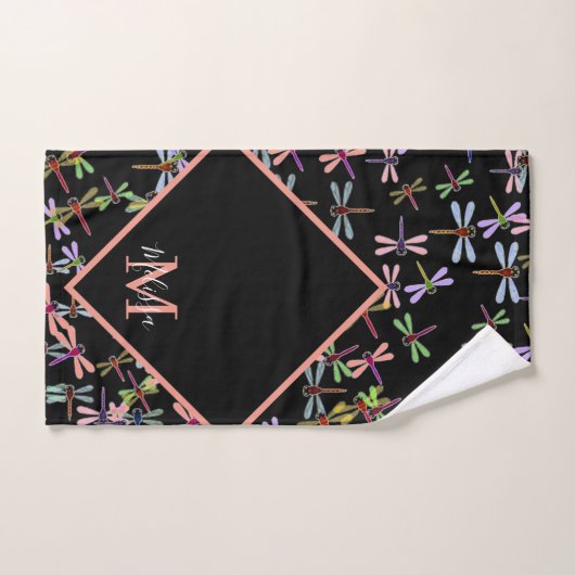 Personalisierte Libellen Badhandtuch Set (Handtuch)