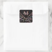 Personalisierte Libellen Quadratischer Aufkleber (Tasche)