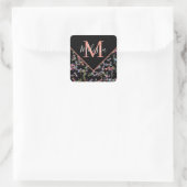 Personalisierte Libellen Quadratischer Aufkleber (Tasche)