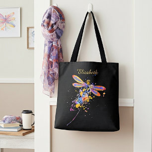 Personalisierte Libellen-Spritzer-Tragetasche Tasche