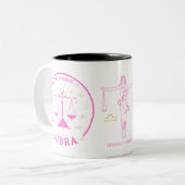 Personalisierte Libra Zodiac 11 oz Kaffee Tasse (Vorderseite Links)