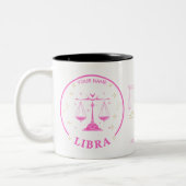 Personalisierte Libra Zodiac 11 oz Kaffee Tasse (Links)