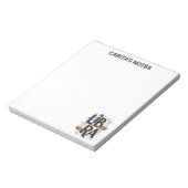Personalisierte Libra Zodiac Signatur Notepad Notizblock (Rotiert)