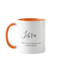 Personalisierte Libra Zodiac-Zeichen Name und Merk