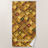 Personalisierte Lichter auf der Inside Grafik Strandtuch (Vorderseite)