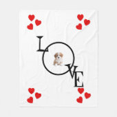 Personalisierte Liebe Blanket mit dem Foto Ihres H Fleecedecke (Vorderseite)