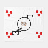 Personalisierte Liebe Blanket mit dem Foto Ihres H Fleecedecke (Vorderseite (Horizontal))