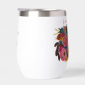 Personalisierte "Liebe blüht" Wasserflasche (Rechts)