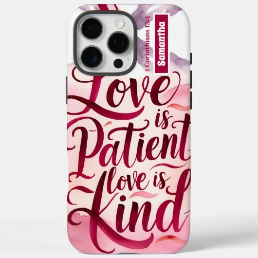 Personalisierte Liebe Christlich Case-Mate iPhone Hülle (Rückseite)