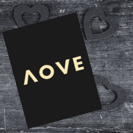 Personalisierte Liebe Cool Modernes Minimalistisch Feiertagskarte