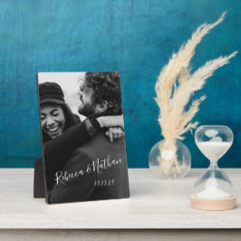 Personalisierte Liebe Couple Foto Hochzeitstag Fotoplatte