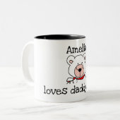 Personalisierte Liebe Daddy Bar Tasse (Vorderseite Links)