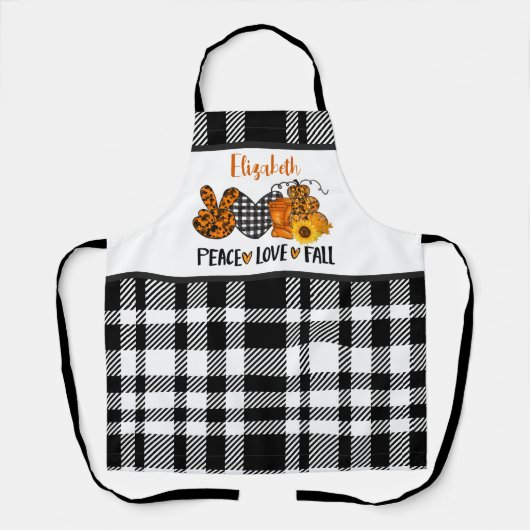 Personalisierte Liebe des Friedens Schürze (Vorderseite)