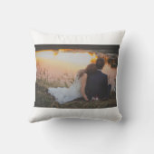 Personalisierte Liebe des Hochzeitsstils Foto & Da Kissen (Rückseite)