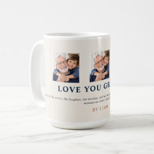 Personalisierte Liebe dich Opa Kaffeetasse