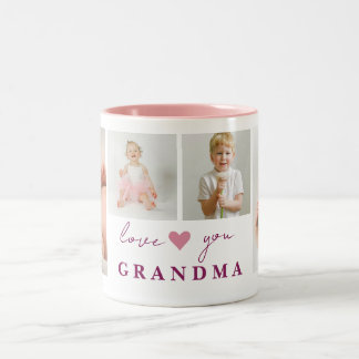 "Personalisierte "Liebe du Oma" Kaffeezubereitung  Zweifarbige Tasse
