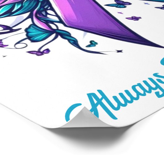 Personalisierte Liebe Erinnerung Selbstmord Verlus Poster (Ecke)