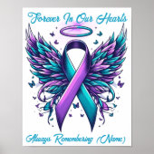 Personalisierte Liebe Erinnerung Selbstmord Verlus Poster (Vorne)