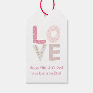 Personalisierte Liebe farbenfrohe Buchstaben VALEN Geschenkanhänger