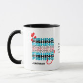 Personalisierte LIEBE FISCHEREI Christlich Tasse (Links)