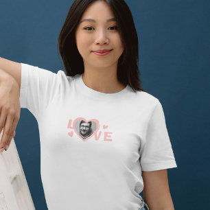 Personalisierte Liebe Form Foto T-Shirt