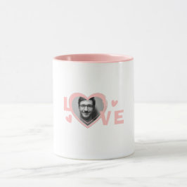Personalisierte Liebe Form Foto Tasse