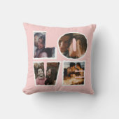 Personalisierte LIEBE Foto Collage Geschenk Kissen (Vorderseite)