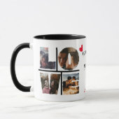 Personalisierte LIEBE FotoCollage I a Modern Style Tasse (Links)