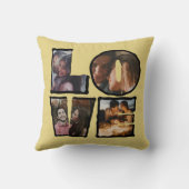 Personalisierte LIEBE FotoCollage I Valentinstag Kissen (Rückseite)