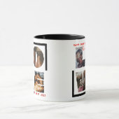 Personalisierte "LIEBE"-FotoCollage in modernem Sc Tasse (Zentrum)